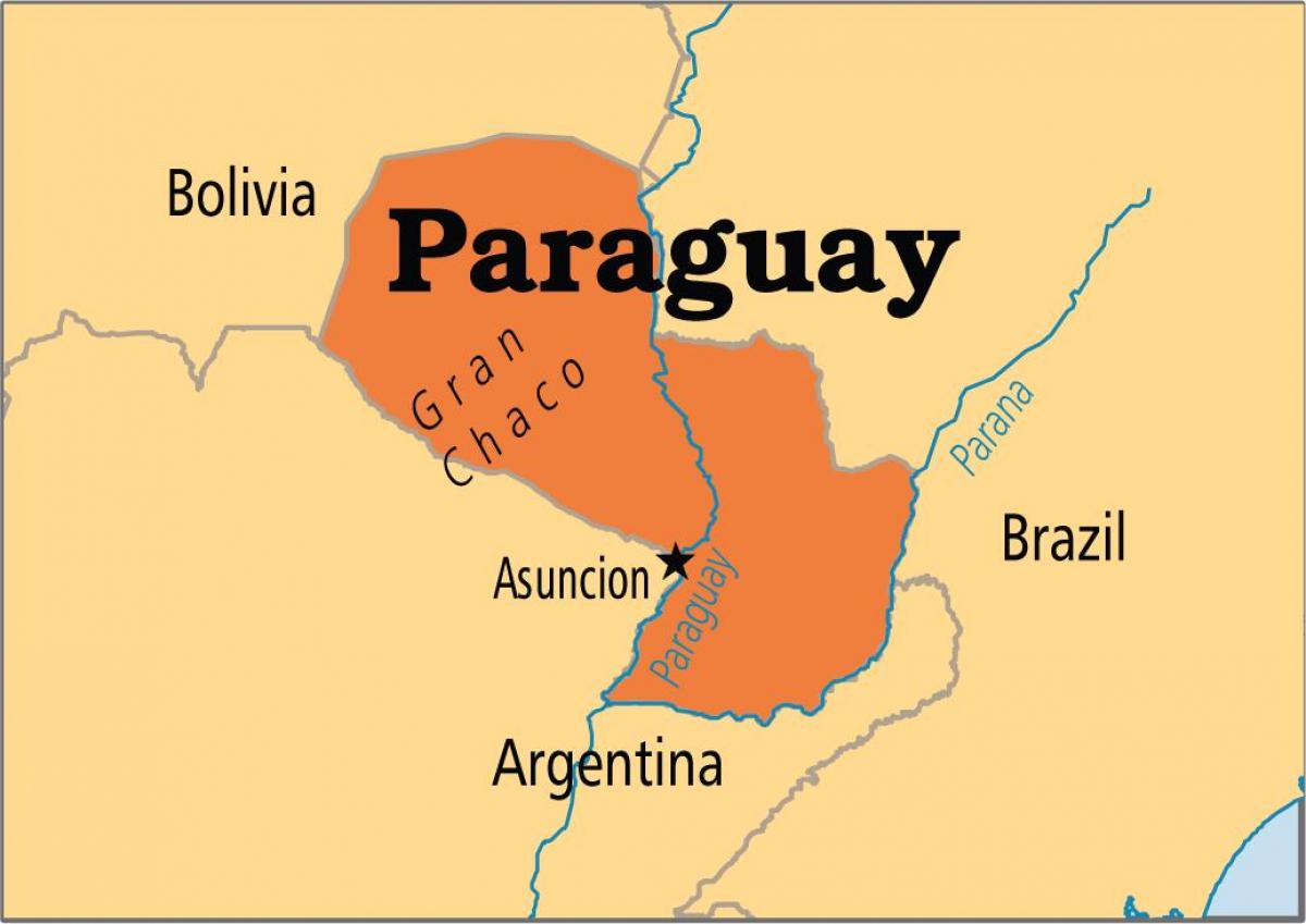 pääkaupunki Paraguay kartta
