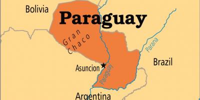 Pääkaupunki Paraguay kartta